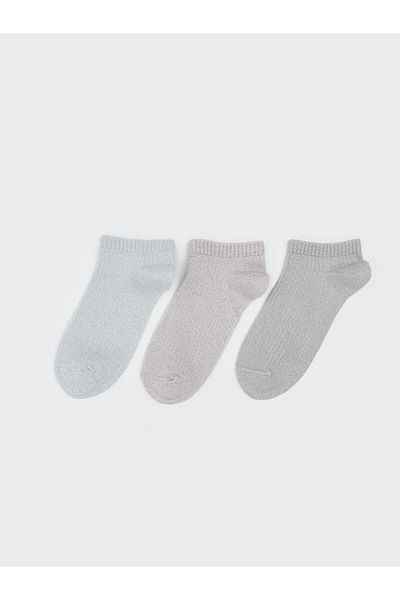 LC Waikiki Shiny Looking Women's Booties Socks 3-Piece (S5)
