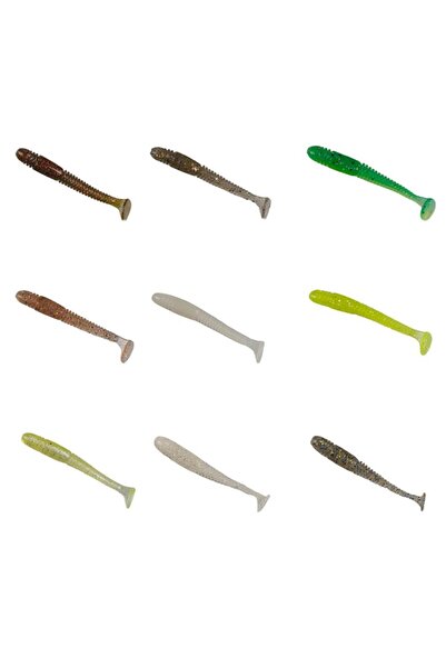 RYUJI Togo 6cm Silikon Yem (9 ADET) - Green Uv