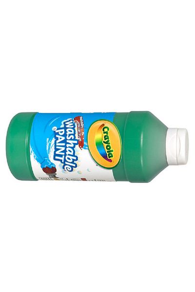 Crayola Easy Squeeze Non-Toxic Highly Pigmented Washable Paint Bottle Green 16oz