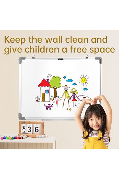 Deli Deli EV900 Whiteboard 900×1200mm with Silver Frame – Ideal for School & Office