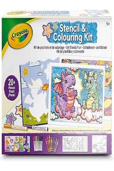 Crayola Creative Activity Stencil and Coloring Kit Multicolor