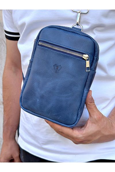 Fil Deri Piele autentică - Umeraș - Fermoar - Geantă Crossbody 1008