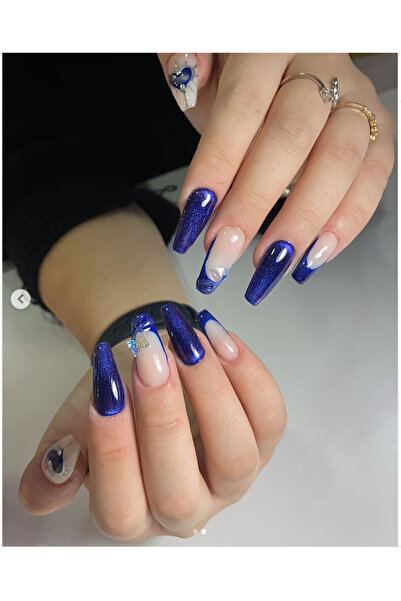 HelloBeautiful Yanardöner Tırnak Simi Vücut Simi Makyaj Simi 10 gr Lacivert