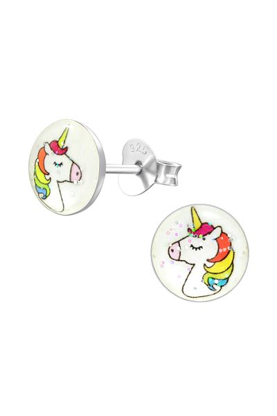 Sophia Collection Cercei copii argint 925 model unicorn rotund