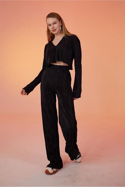 Markano Comfy Crop Shirt Black
