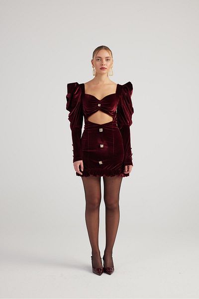 Markano Raquel Dress Burgundy