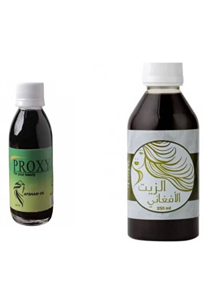 afghani oil مجموعه زيت افغاني 250 مل مع علبه زيت بروكسي 125 مل