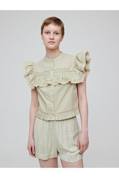 EDITED - Bluză Jesse cu Volane Bej
