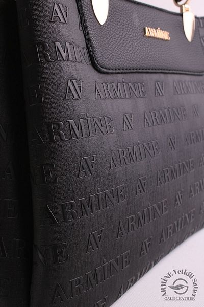 Armine Original Armine Premium Quality Women's Shoulder Bag Suitable for Daily Use Embossed Black 206