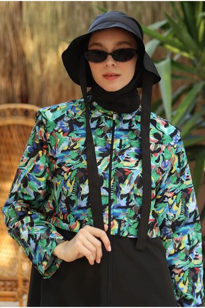 HEQA Desenli Yüzme Takımı Tropical