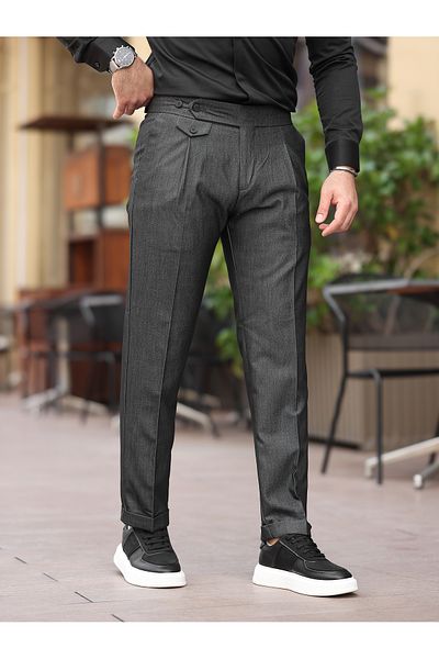 BASEL.CO New Premium Pleated Old Money Fabric Pants