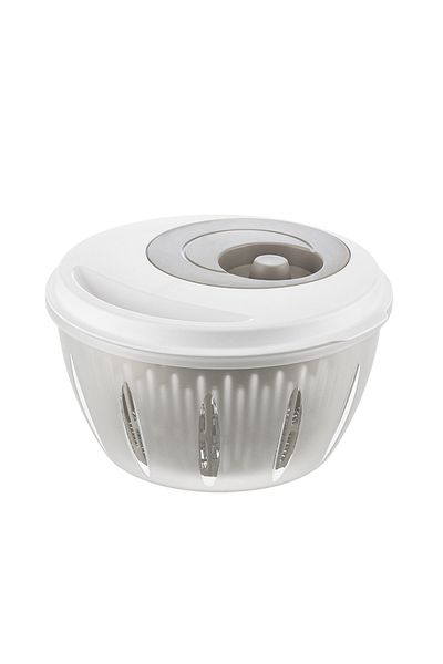Mutfak Köşesi Circle Salad Dryer 4.5 Lt – Vegetable Drying Container with Ergonomic Handle and Large Chamber Beige