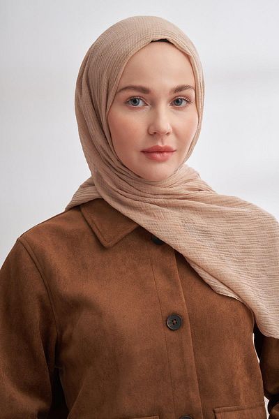 ARMANDA Muslin Checker Pattern Shawl - Sahra