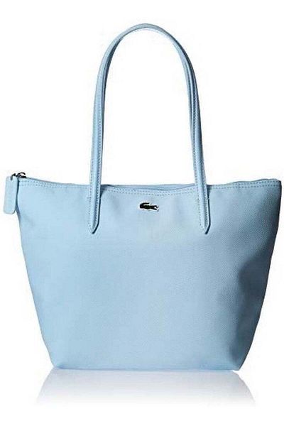 Lacoste Women's L12.12 Concept Fashion Versatile Large Capacity Zipper Handbag Tote Bag Shoulder Bag Medium