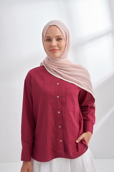 ARMANDA Muslin Shal - Powder