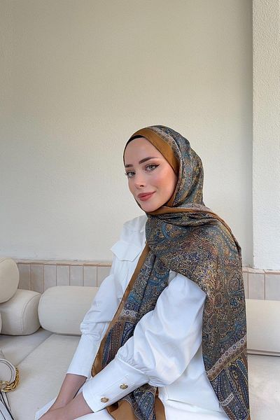 ARMANDA Ethnic Voile Vintage Σάλι - Καραμέλα