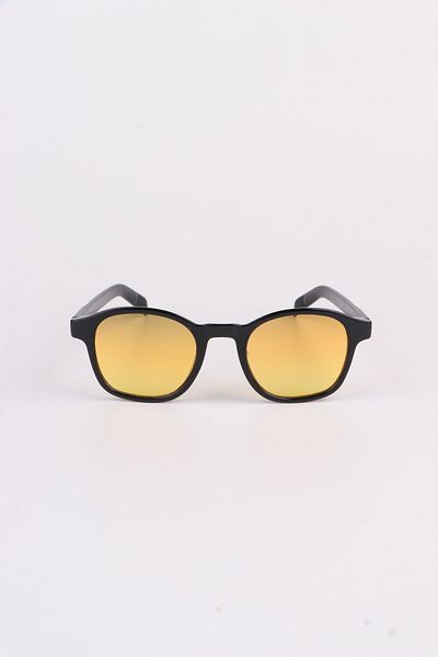 Eyesofia Hoani New Season Luxury Glass Unisex Black Orange Sunglasses