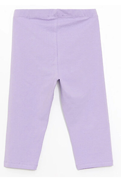 Chandraswear Girl's Printed Knee-Length Leggings Purple- Dillan