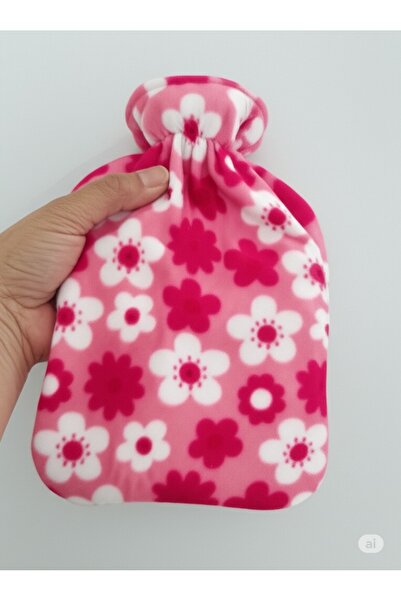 FAMEMUS ACCESSORY Patterned Fleece Covered Hot Water Bag (1Pcs)
