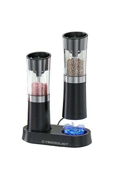 CYBERDUST Set 2 Rasnite electrice CYBERDUST,Operare Cu O Mana,Macinare Automata,Detectie Gravitationala