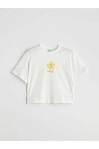 LC Waikiki Lcw Kids Crew Neck Girls T-Shirt and Shorts Skirt (S5)