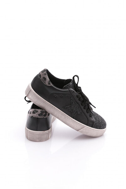DGN Pm54-k1021 Kadin Yildiz Desenli Sneaker Ayakkabı