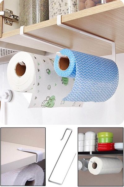 Bundera Paper Towel Holder Towel Rack Kitchen Counter Cabinet Under Shelf Paper Towel Rack Holder Decorative
