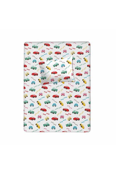 Lief Home 100% Cotton Baby Fitted Sheet 70X130+20 |   Baby Pillow Case 35X45