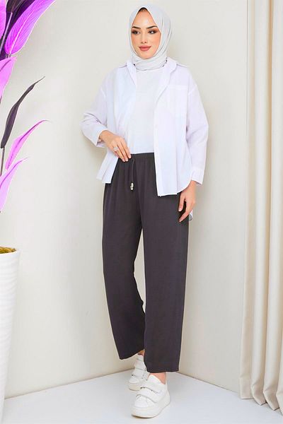 BEYAZTOPTAN 100% Quality Women's Comfortable Fit Aerobic Pants with Elastic Waist
