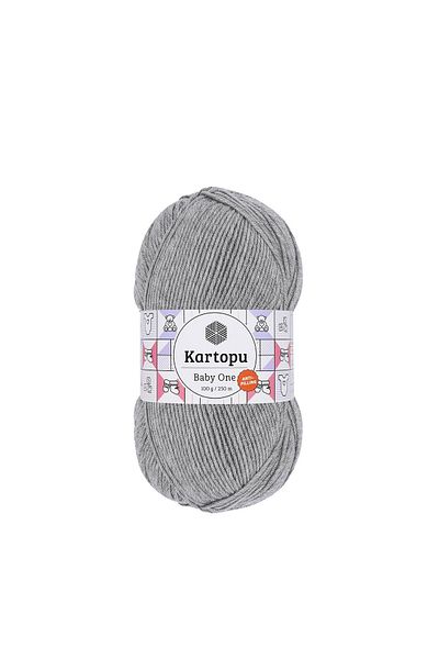 Kartopu 5 Pieces Baby One 100% Anti-Pilling Baby Thread K1000 Gray