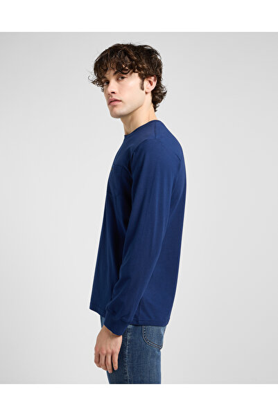 Lee LS POCKET TEE TRUE NAVY - Tričko s kapsou, tmavě modrá (True Navy)