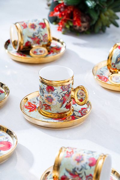 ACAR Oskar Coffee Cup Set for 6 People - 90 ml