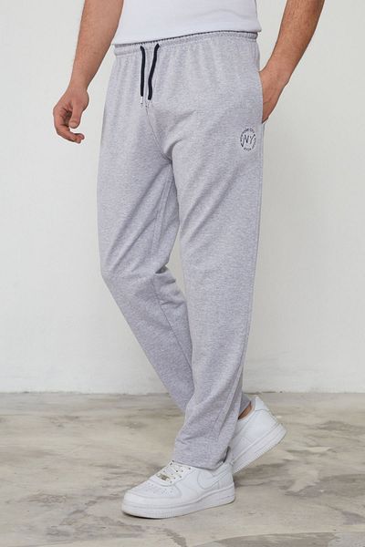 Trendyol Collection Γκρι κανονική κοπή New York κεντημένη φούτερ