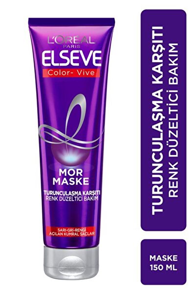 ELSEVE Color-vive Purple Maske Turunculaşma Karşıtı Mor Maske 150 Ml