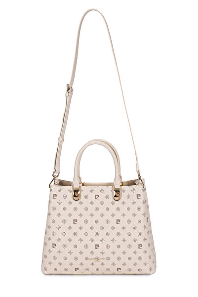 Pierre Cardin Beige Monogram Women's Shoulder Bag 05Po25Y10325