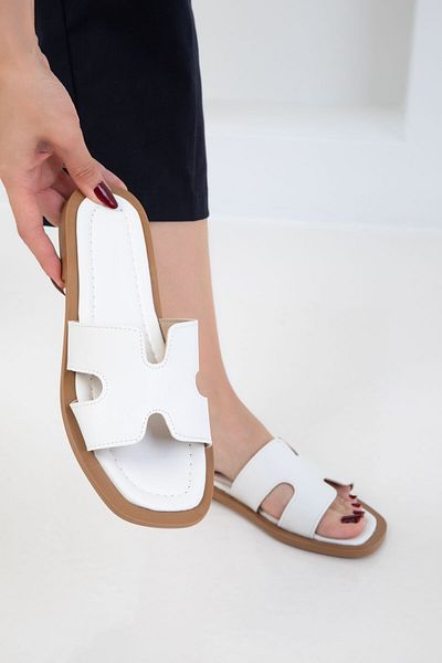 SOHO White Women's Slippers 20343