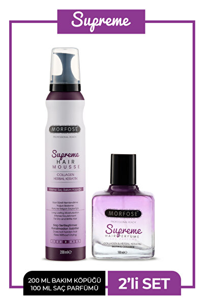 Morfose Supreme Saç Parfümü 100 ml +Supreme Saç Köpüğü 200 ml