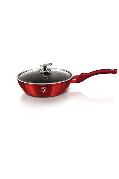 Berlinger Haus Pánev na smažení, 28 cm 5,2 cm 2,4 l - kovaný hliník, na bázi turbo indukce - kovová vínová