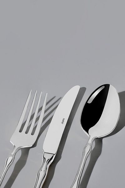 Nehir Adriana Sade 6-Person 36-Piece Leather Boxed Cutlery Set