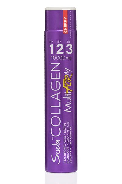 Suda Collagen Multiform Shot Tip I,II,III CollagenSkin-Hair-Nail-Joint-Tissue Tissue Sambucus بدون سكر 40 مل × 30 Shot