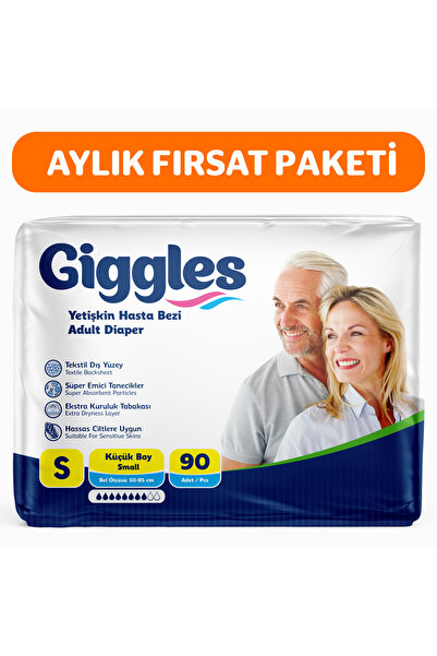 giggles Yetişkin Hasta Bezi Bağlama Küçük Boy S