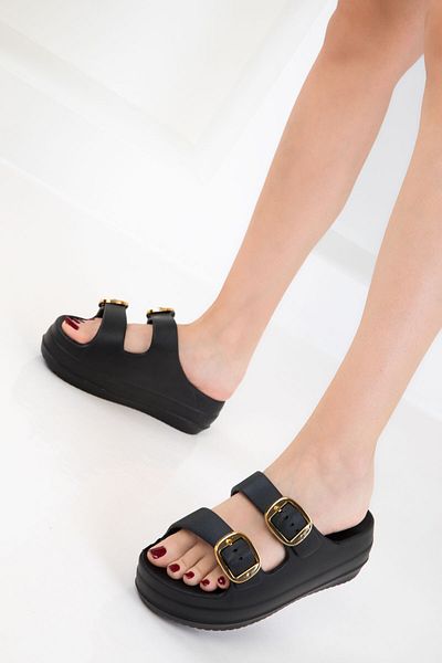 SOHO Black Women's Slippers 20726
