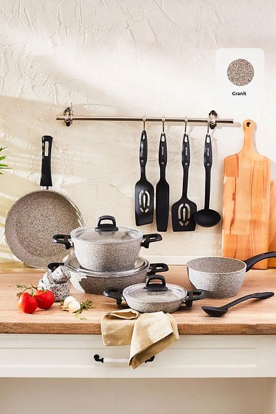 Emsan New Harmony 13 Piece Cookware Set Gray