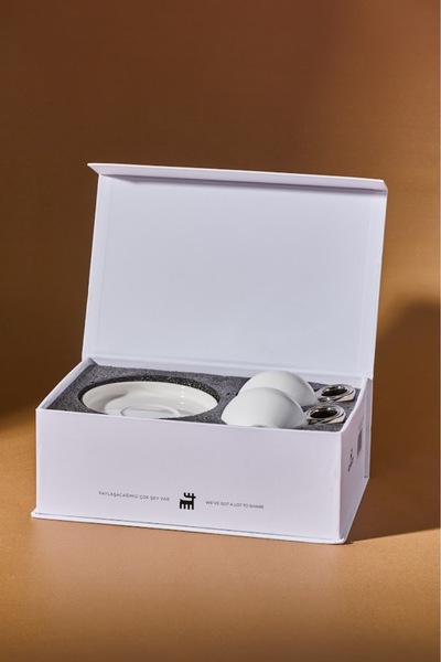 Karaca Venus Platinum Coffee Cup Set for 2 Persons 135 ml