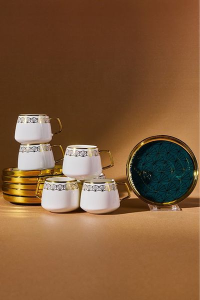 Karaca Verde Set of 6 Coffee Cups 100 ml