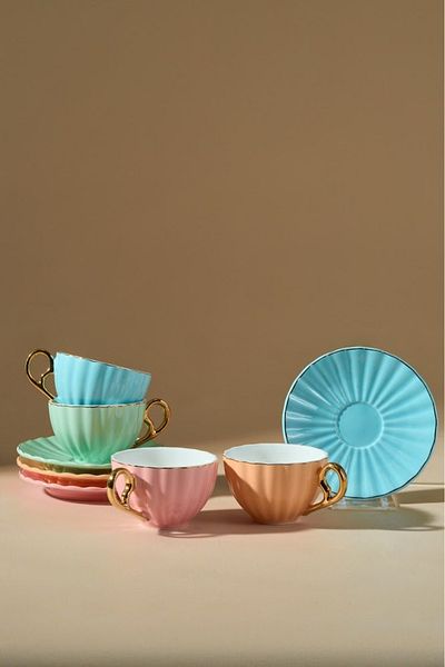 Karaca Golf Set of 4 Coffee Cups 90ml