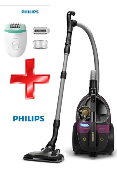 Philips PHİLİPS MARATHON ULTRA TOZ TORBASIZ SÜPÜRGE 5 YIL GARANTİLİ + EPİLASYON HEDİYELİ.
