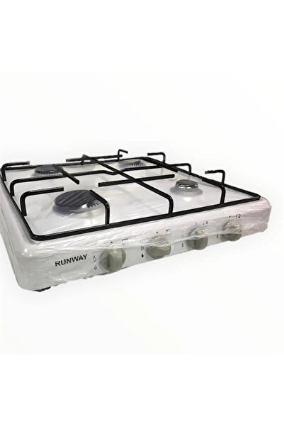 RUNWAY 4 Gözlü Setüstü Ocak Lpg tüp Girişli