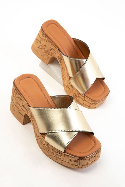 SOHO Gold Women's Classic Heeled Shoes 20349