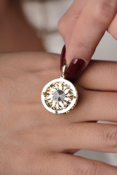 Fiyonk Kuyumculuk 14 Ayar Altın 3 Boyutlu Güneş Kolye Ucu | Işıltının Altın Yüzü